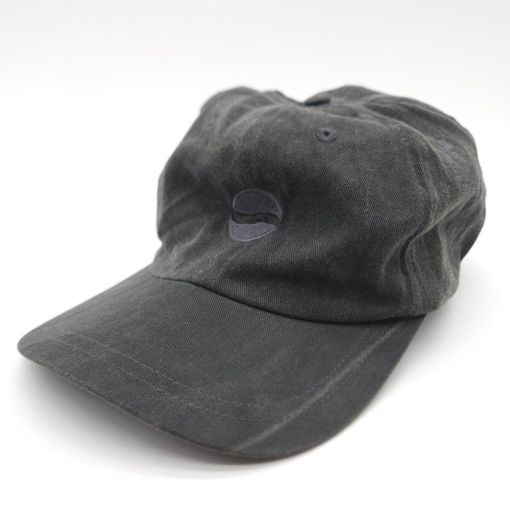 Vintage Pepsi Cola Strapback Hat Baseball Cap Y2K Gray Employee Work Uniform